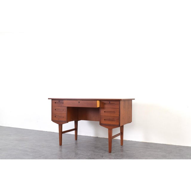 Mid-Century Modern Danish Teak Executive Desk, 1960s For Sale - Image 13 of 18