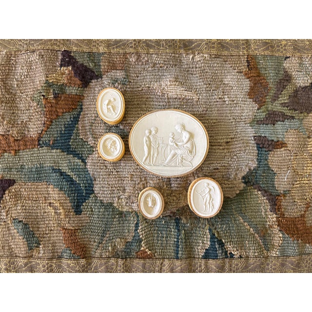 Collection of 5 early 19th century Italian Grand Tour plaster intaglio impressions This is group #8 of other intaglios I...