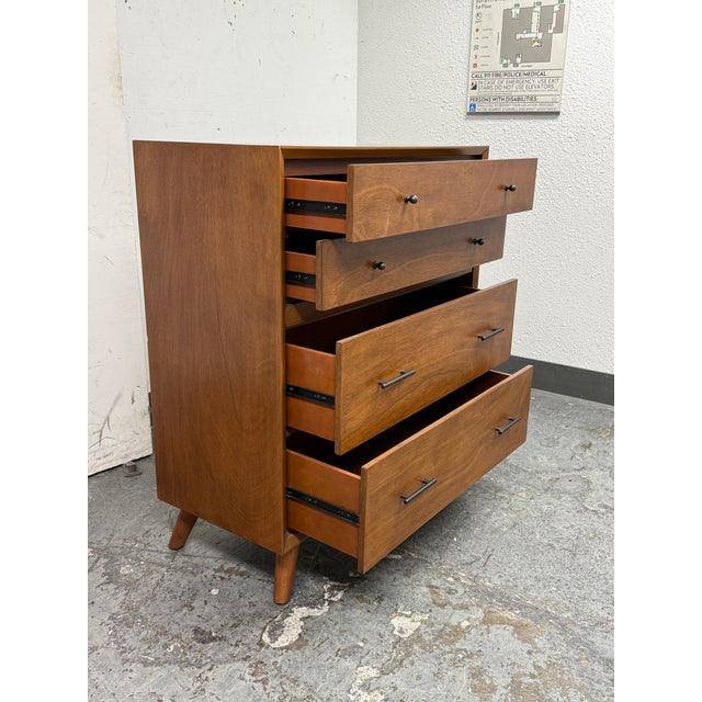 Alpine Furniture Flynn Dresser + Pull Out Workstation Tray For Sale - Image 4 of 12