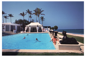 Slim Aarons, Molly Wilmot's Pool, Limited Edition Estate Stamped Photographic Print, 1970s