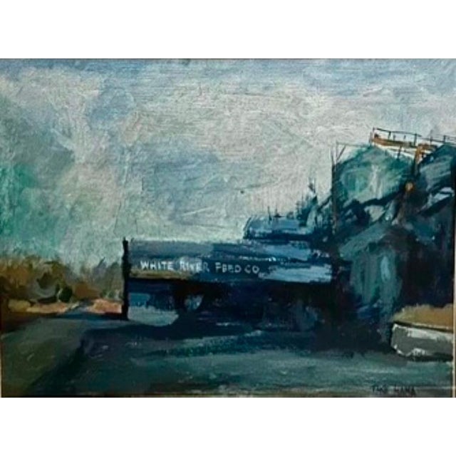 “White River Feed Co” (Kent, Wa.), Acrylic Painting, Framed For Sale - Image 4 of 4