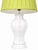 Hollywood Regency Vintage White Faux Bamboo Ceramic Table Lamp With Heath & Company Pleated Shade For Sale - Image 3 of 8