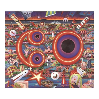 Jyothi Basu Scream 19.25" X 21" Poster 2006 Multicolor Chaos, Colorful For Sale