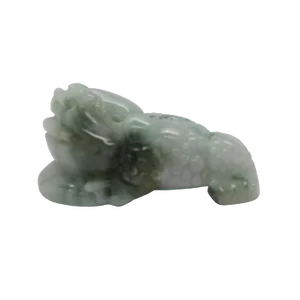 Hand Carved Chinese Natural Jade Pixiu on Money Pendant Fengshui Figure