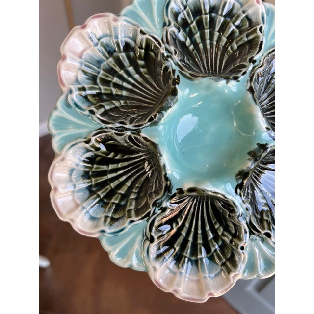 Ceramic Rare Antique Fives Lille Majolica Oyster Plate - D For Sale - Image 7 of 12