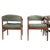 Dunbar Furniture 1960s Dunbar Attributed Model 1170 Walnut "Quinn" Arm Chairs For Sale - Image 4 of 7