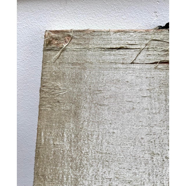 Brown Antique Chinese Ancestor Portrait Scroll From Ming or Qing Dynasty For Sale - Image 8 of 8