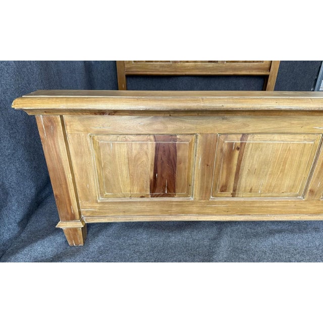 Brown Steven Shell Homestead King Size Bed Frame For Sale - Image 8 of 12