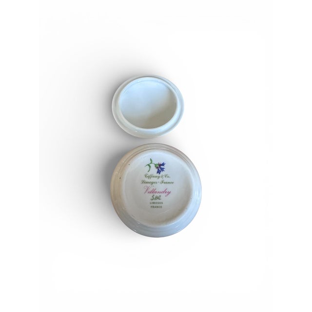 French Country Rare Tiffany & Co. Limoges Villandry Porcelain Trinket Box For Sale - Image 3 of 4