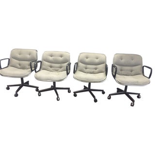 Charles Pollock Knoll Desk Chairs - A Pair For Sale