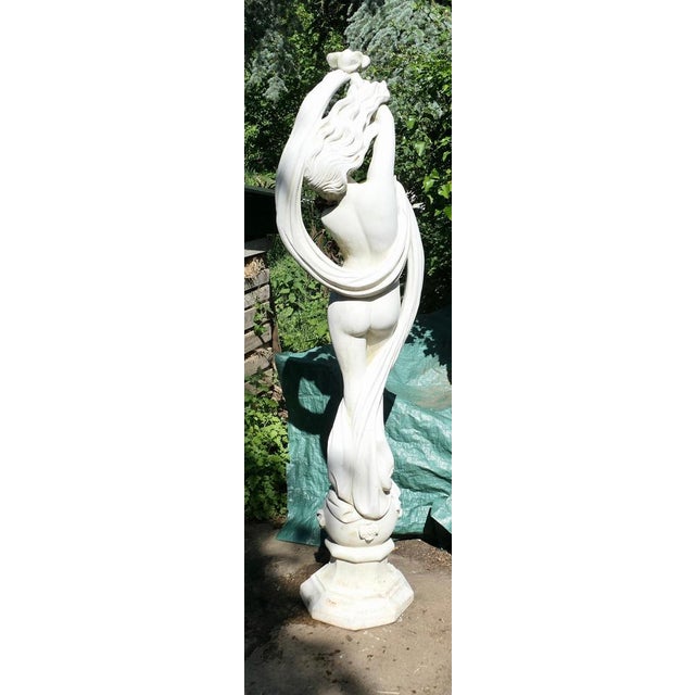 Vintage Art Nouveau Weathered Statue of Dancer, 1960 For Sale - Image 3 of 9