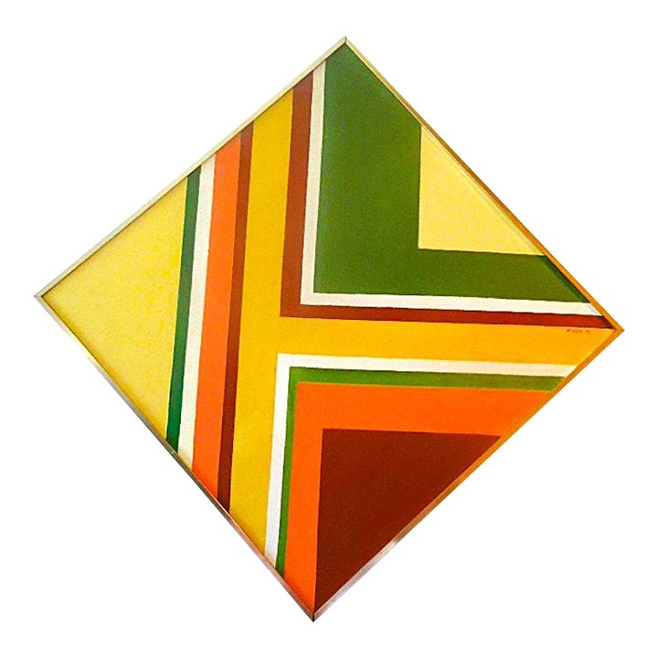 1975 Frank Roth Abstract Pop Art Painting | Chairish