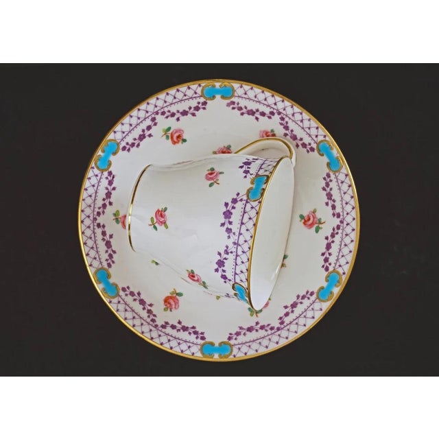Minton Antique Cup Saucer Gift Collector English Porcelain For Sale - Image 9 of 10