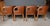 Wood Vintage Art Deco Chairs in Walnut and Leather, 1940, Set of 4 For Sale - Image 7 of 18