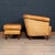 1980s Set of 20th Century Dutch Sheepskin Leather Tub Chair & Footstool For Sale - Image 5 of 13