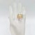 Modern White Diamond Multi Shape Ring in 18k Yellow Gold, Size 7 For Sale - Image 3 of 7