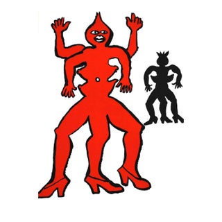 Calder, Original Lithograph Dm14212 Derriere Le Miroir 1975 For Sale