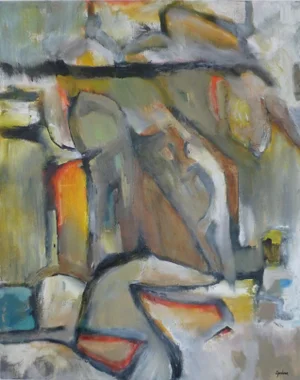 "Carousel" Abstract Oil and Acrylic Painting by Scott Spencer
