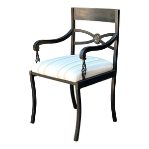 Vintage Twisted Iron Arm Chair