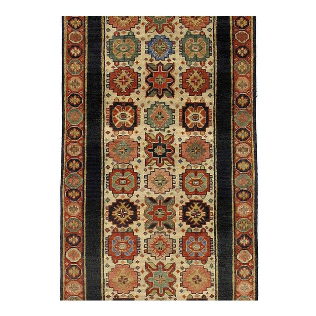 Shirvan rug, floor covering handmade in the Shirvan region of Azerbaijan in the southeastern Caucasus. With the exception...