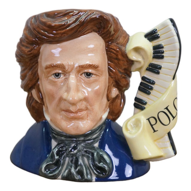 Royal Doulton English Traditional Frederic Chopin Great Composer Toby Character Jug For Sale