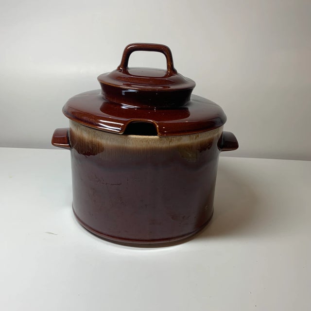 Vintage McCoy Brown Dripware Soup Tureen / Bean Pot With Lid For Sale - Image 10 of 10