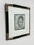 Design Plus Gallery presents a Custom Framed Female Portrait. The identity of the woman is unknown rendered in charcoal...