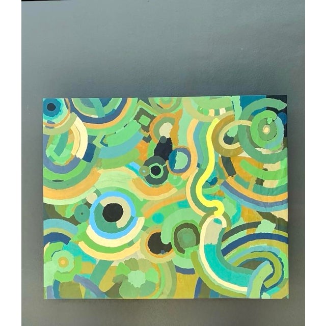 Vintage Monumental Original Abstract Oil on Canvas For Sale - Image 9 of 12
