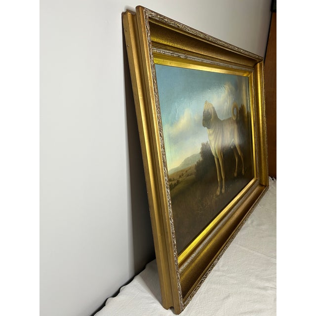 20th Cen. Large Oil Painting Portrait of a Pug Dog Signed Shipley For Sale - Image 9 of 12