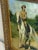 Oil Portrait Painting Wild West Buffalo Bill William Frederick Cody on Grey Horse After Rosa Bonheur For Sale - Image 4 of 11