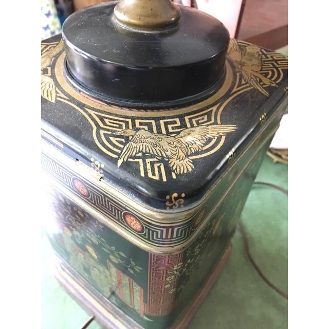 Early 20th Century Early 20th Century Chinoiserie Tea Canister Lamp For Sale - Image 5 of 12