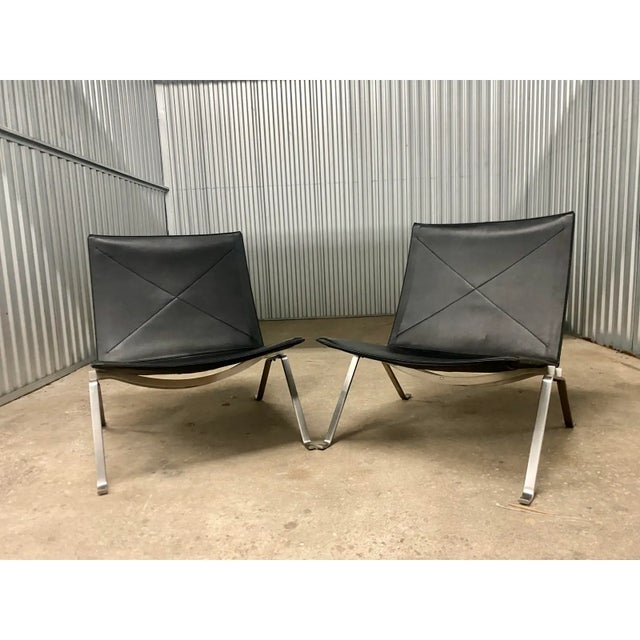 Pk22 Lounge Chairs Designed by Poul Kjaerholm From Fritz Hanzen . For Sale - Image 14 of 14