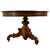 French Antique Round Carved French Empire Walnut Pedestal Dining Center Table 1850 For Sale - Image 3 of 8
