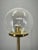 Space Age Bubble Glass and Brass Floor Lamp, Czechoslovakia, 1970s For Sale - Image 10 of 11