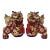 Vintage Japanese Kutani Ware Foo Dog Guardian Lion Figurines, Pair, Mid-20th Century For Sale