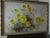 1980s Gold Frame Art Hanging Picture Home Decor Yellow and Blue Flowers For Sale In Naples, FL - Image 6 of 7