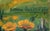 Textile Mid Century Oil Landscape of Santa Clara Valley Before Silicon Valley by Anthony Quartuccio For Sale - Image 7 of 9