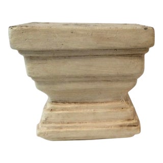 Late 20th Century Concrete Pedestal, Planter, Candle Holder For Sale