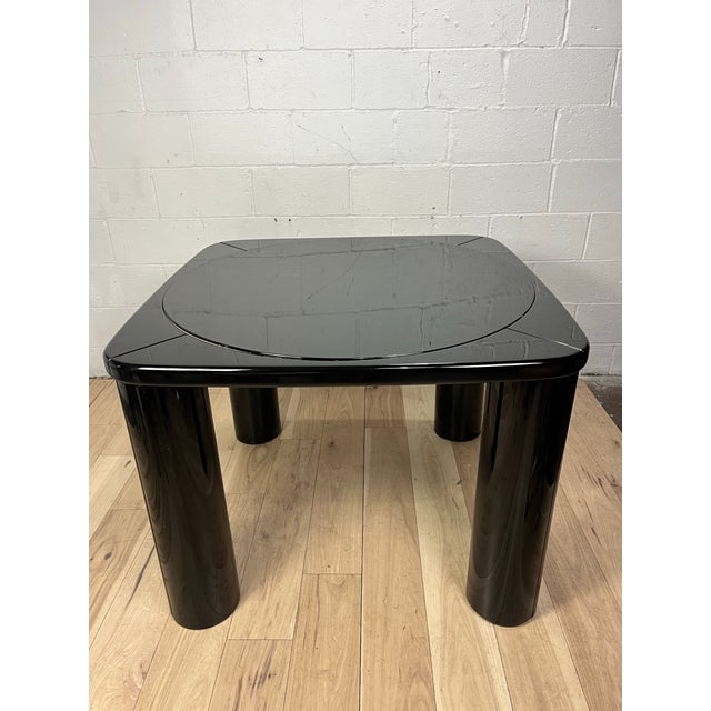 Black 1980s, Game Table by Pierluigi Molinari for Pozzi Milano For Sale - Image 8 of 9