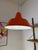 Industrial Hanging Lamp in Orange-Red Enamel by Louis Poulsen For Sale - Image 3 of 11