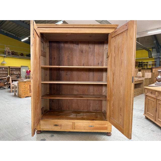 Farmhouse Cabinet in Natural Wood, 1890s For Sale - Image 9 of 12