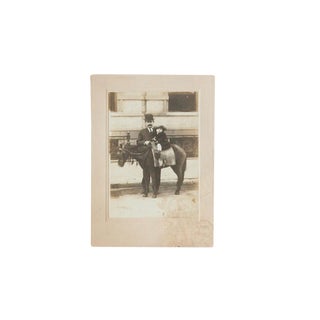 Antique Photograph of Child on Horse For Sale
