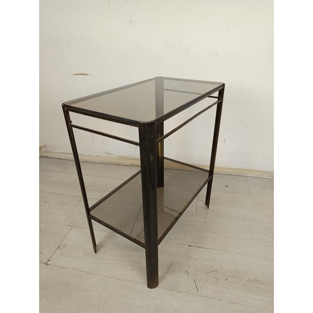 Gold Bronze Side Table, 1970s For Sale - Image 4 of 16