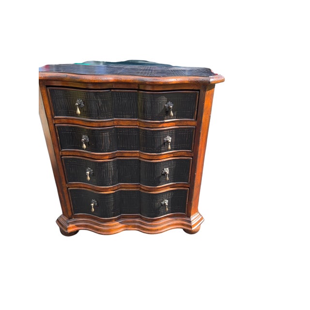 Ethan Allen 1990s Ethan Allen Lucca Serpentine Chest of Drawers Dresser Nightstand Console For Sale - Image 4 of 17