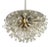 Mid-Century Austrian Flower Snowflake Pendant Lamp by Emil Stejnar for Rupert Nikoll, Vienna, Austria, 1950s For Sale