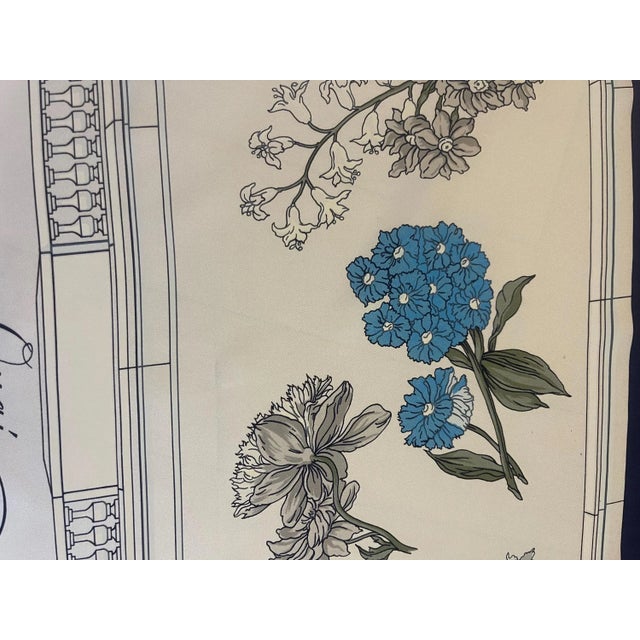 Hermès Scarf “Quai Aux Fleurs” For Sale In New York - Image 6 of 10