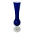 Cobalt Blue Glass Bud Vase W/Clear Swirl Stem For Sale