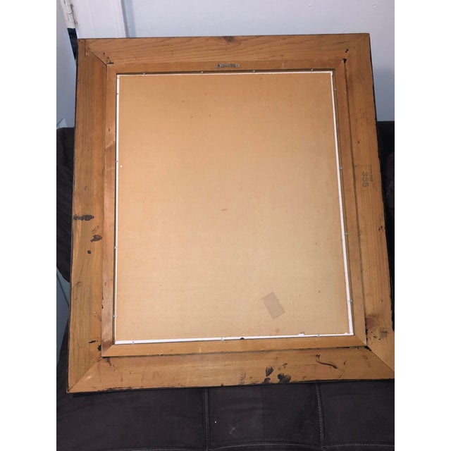 1976 Mid-Century Modern Morris Katz Original Impasto Bird Landscape Painting For Sale In New York - Image 6 of 10