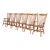 Stickley Style American Colonial Solid Oak Spindle Back Windsor Dining Chairs, Set of Six For Sale