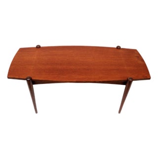 Vintage Coffee Table with Reversible Teak and Formica Top, 1960s For Sale